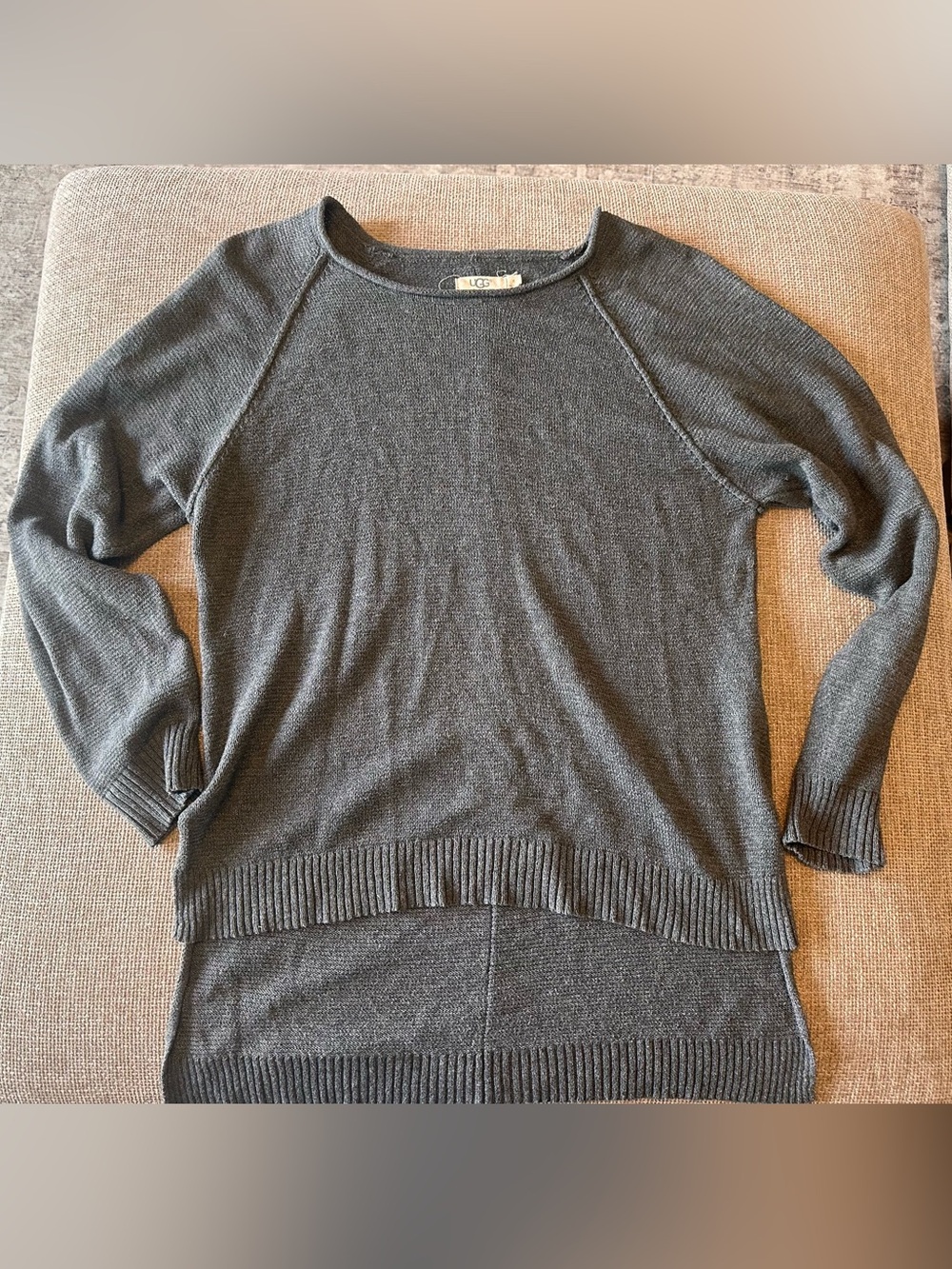 UGG Women's Charcoal Crewneck Pullover Sweater
